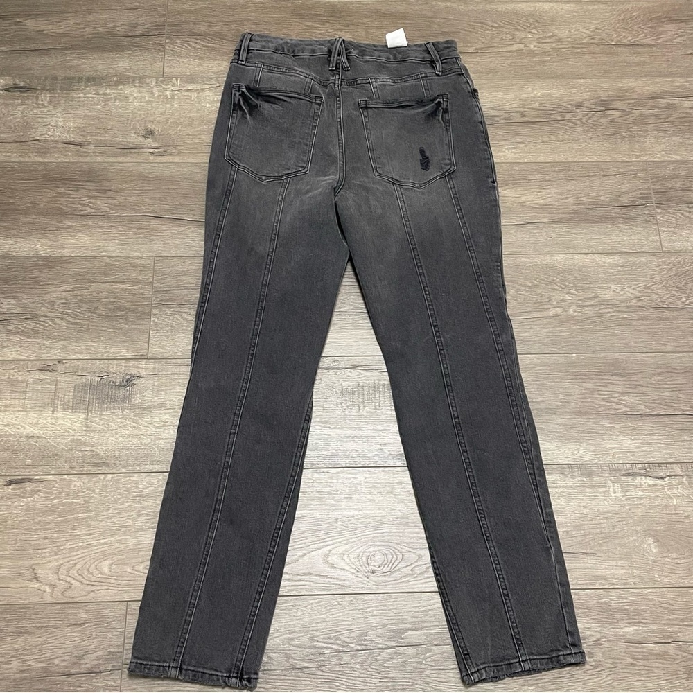Good American Jeans Sz 12/31 Seamed Good Classic Black115 NWT $169. - Picture 9 of 11